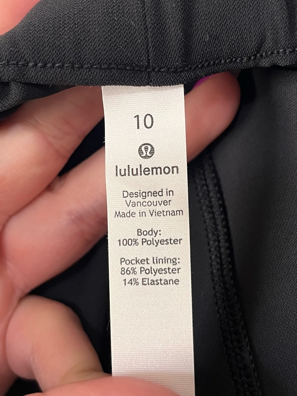 Lululemon NWT On The Fly Full Length *Woven Pants Black Size 10 Athleisure - Picture 11 of 12